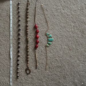 4 necklaces